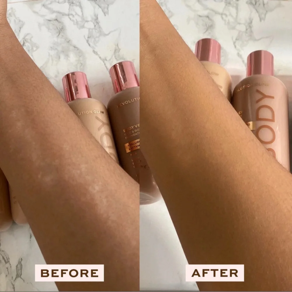 NEW Makeup Revolution Glow Body Veil Face & Body Foundation With Hyaluronic Acid